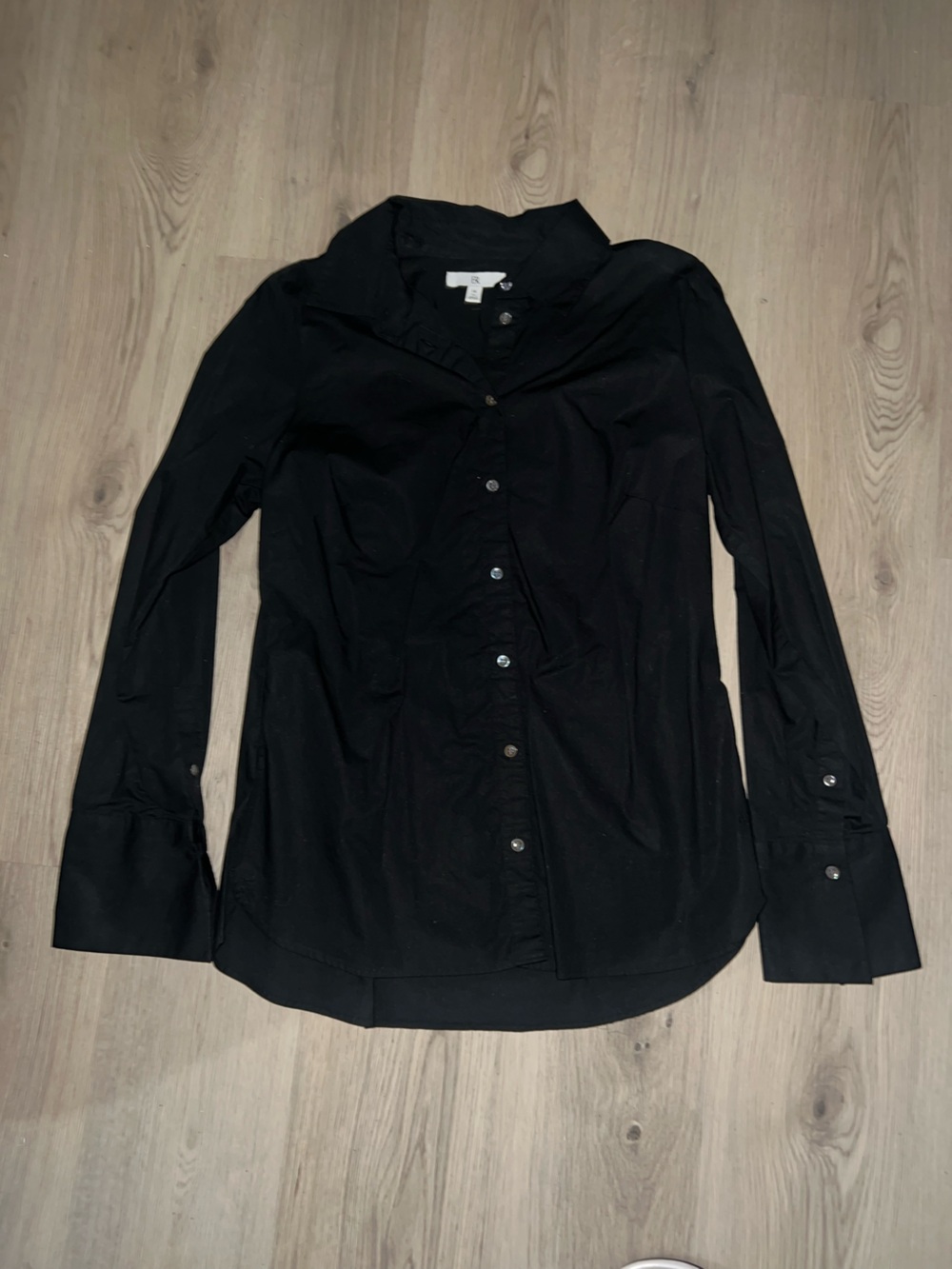 Banana Republic Black Button-Down Shirt Women’s Size 14 Tall | Classic Work Top